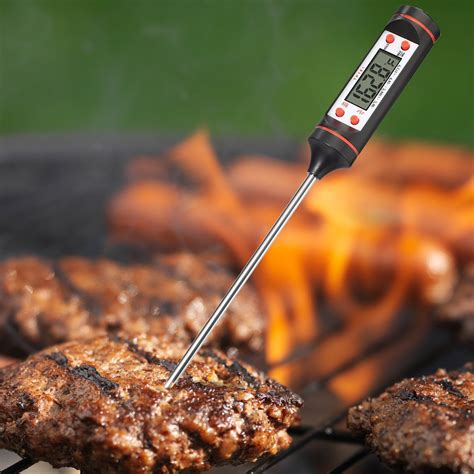 ThermoWorks Pro-Series High Temp Air Probe and Stainless Steel Grate Clip. . Best meat thermometer